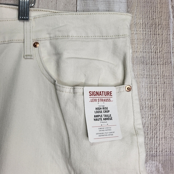 Levi's Heritage High Rise Loose Crop Jeans. Plus Sized. 28W - Picture 7 of 16